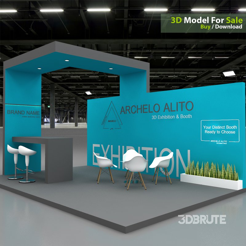 3D Exhibition Booth Model Image 8