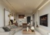 Modern living room and dining room interior scene - Thumbnail 4