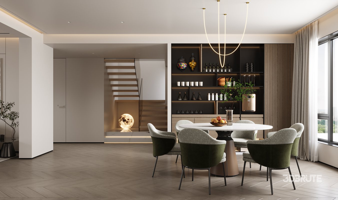 living room dining room bedroom Image 1