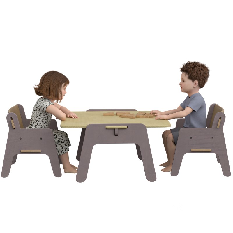 kids playing on the tabel Image 1