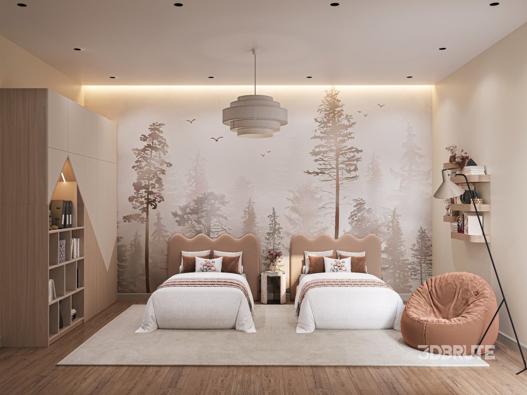 Childrens room (ready-made scene Premium) Image 1