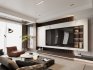 Modern living room and dining room interior scene - Thumbnail 4