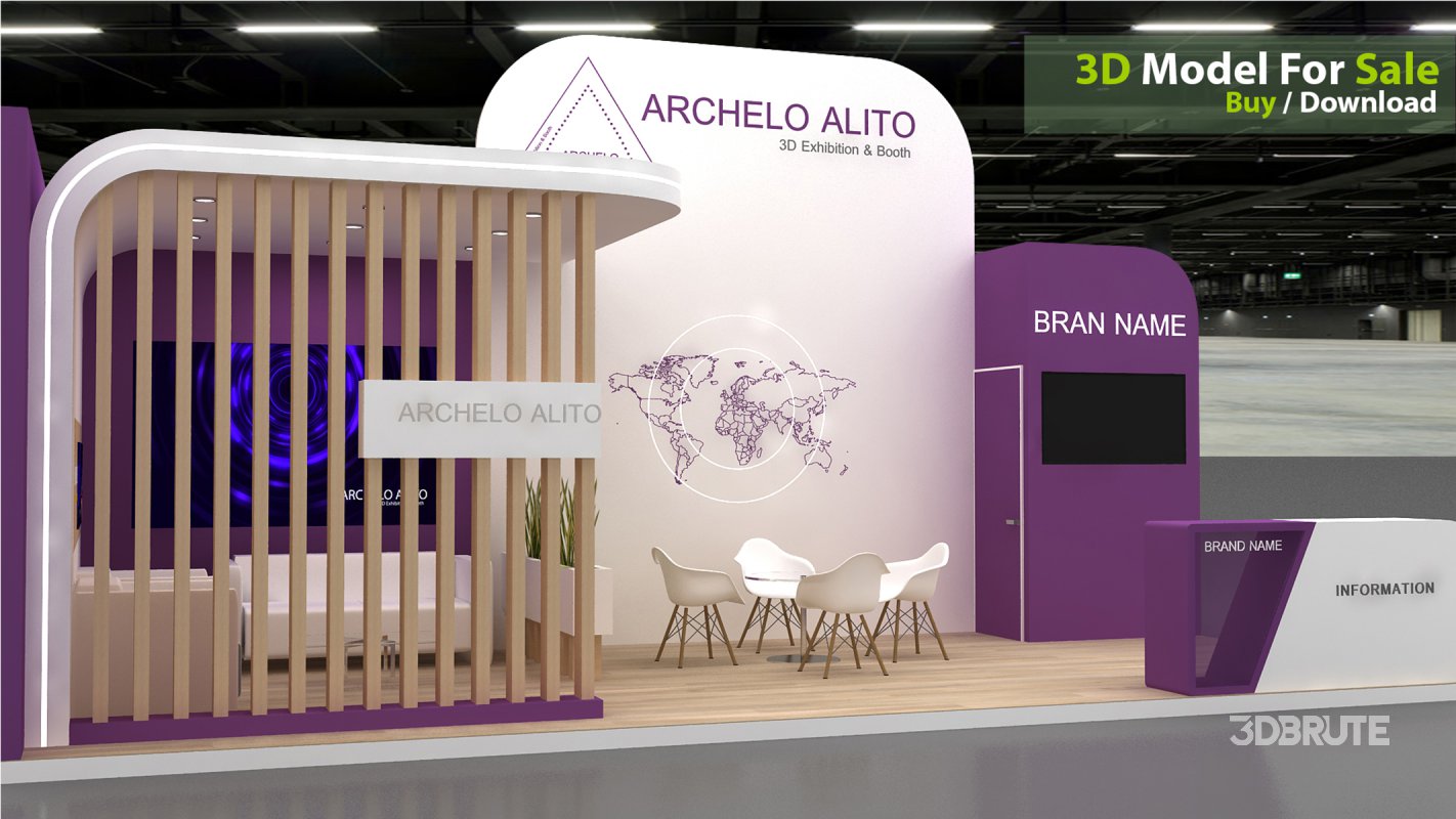 3D Exhibition Booth Model Image 2