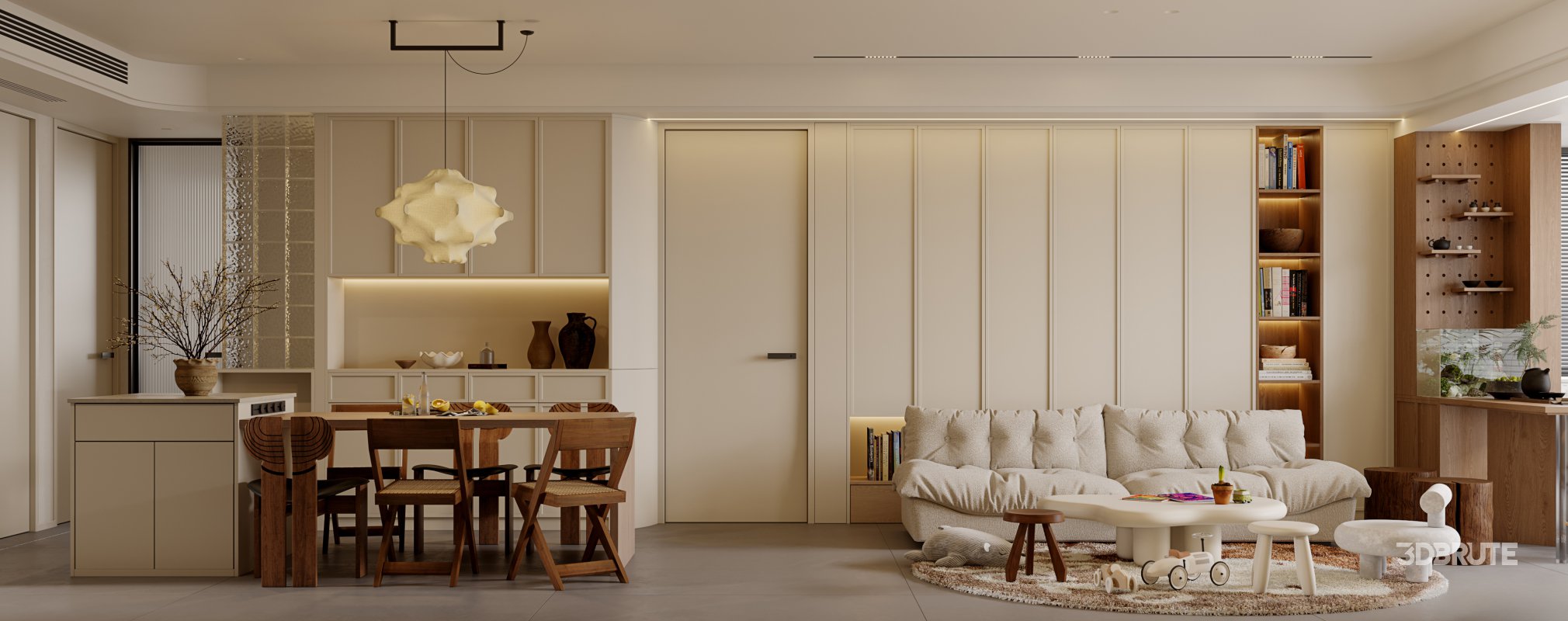 Eclectic living and dining room Image 1