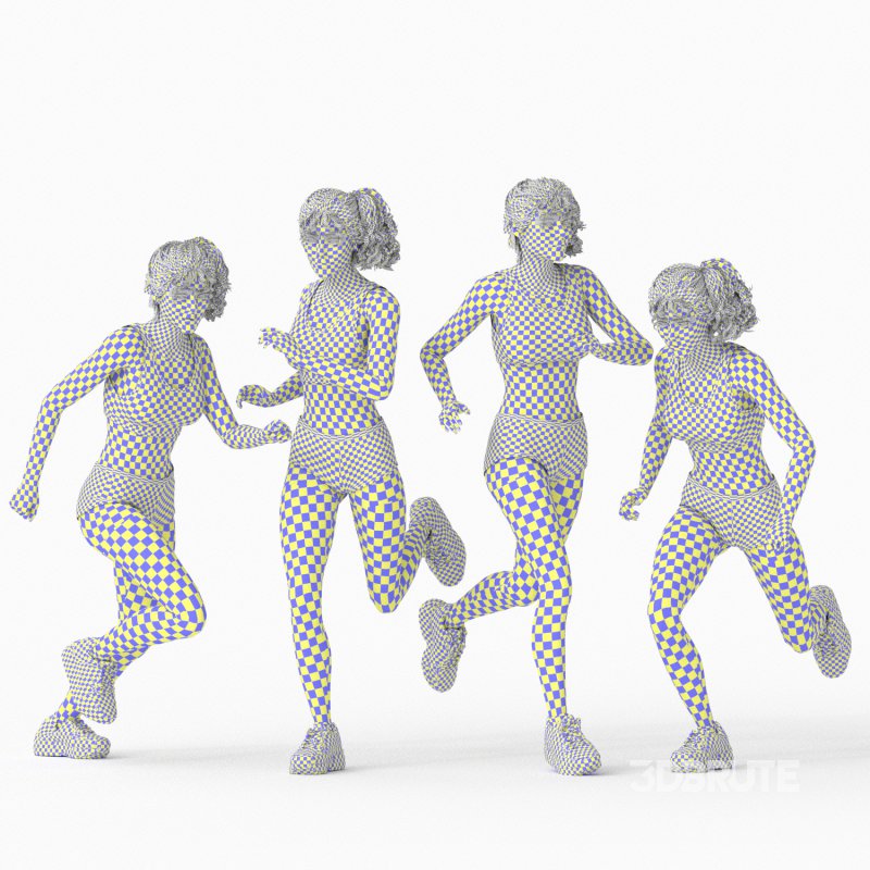 Runner Woman 04 Poses Image 5