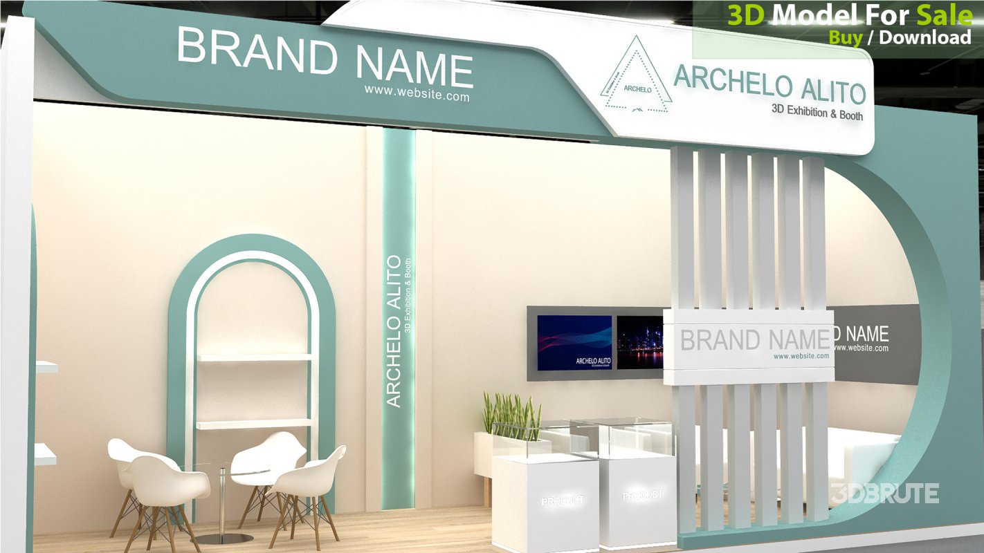 3d kiosk booth exhibition Image 3