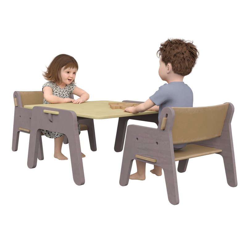 kids playing on the tabel Image 2