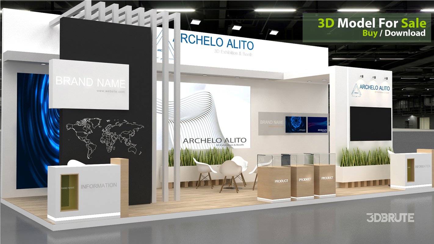 3D Exhibition Booth Model Image 2