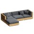 Bal Harbour Outdoor Teak Six and Corner Piece Sectional - Thumbnail 4