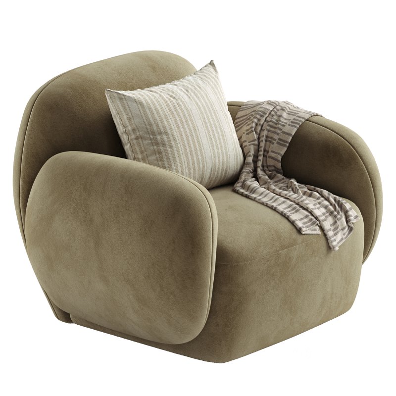 Hazel Beige Lounge Chair Image 7