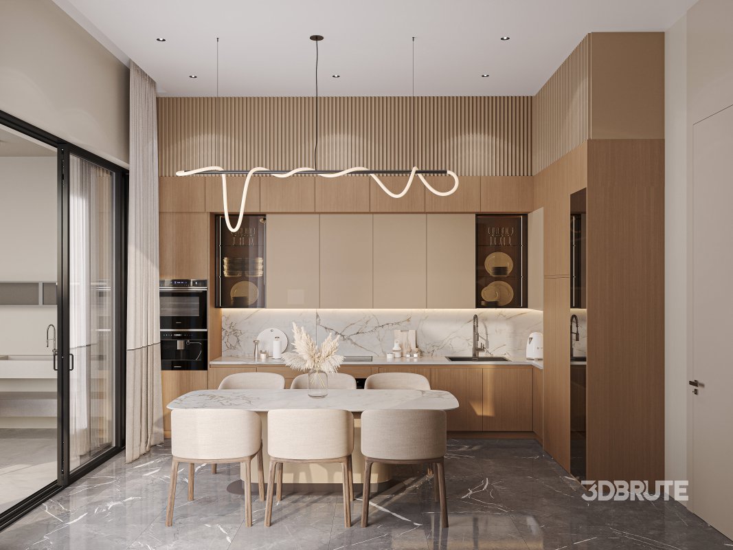 Modern Kitchen Interior Image 2