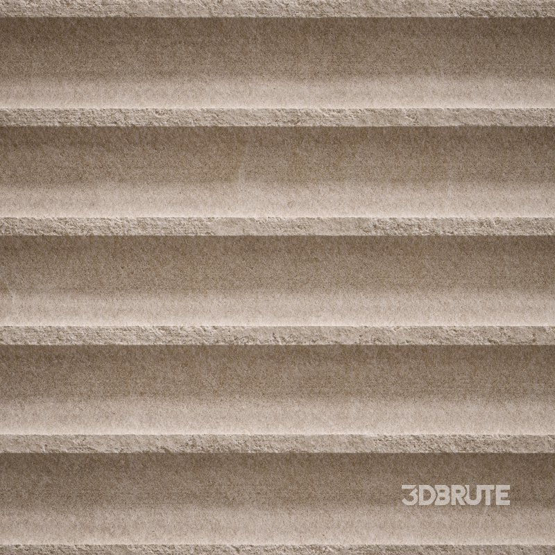 Fluted Concrete 01 (Seamless) Image 2