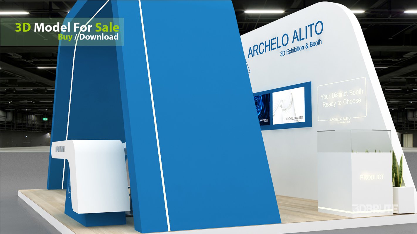 exhibition 3d model Image 2