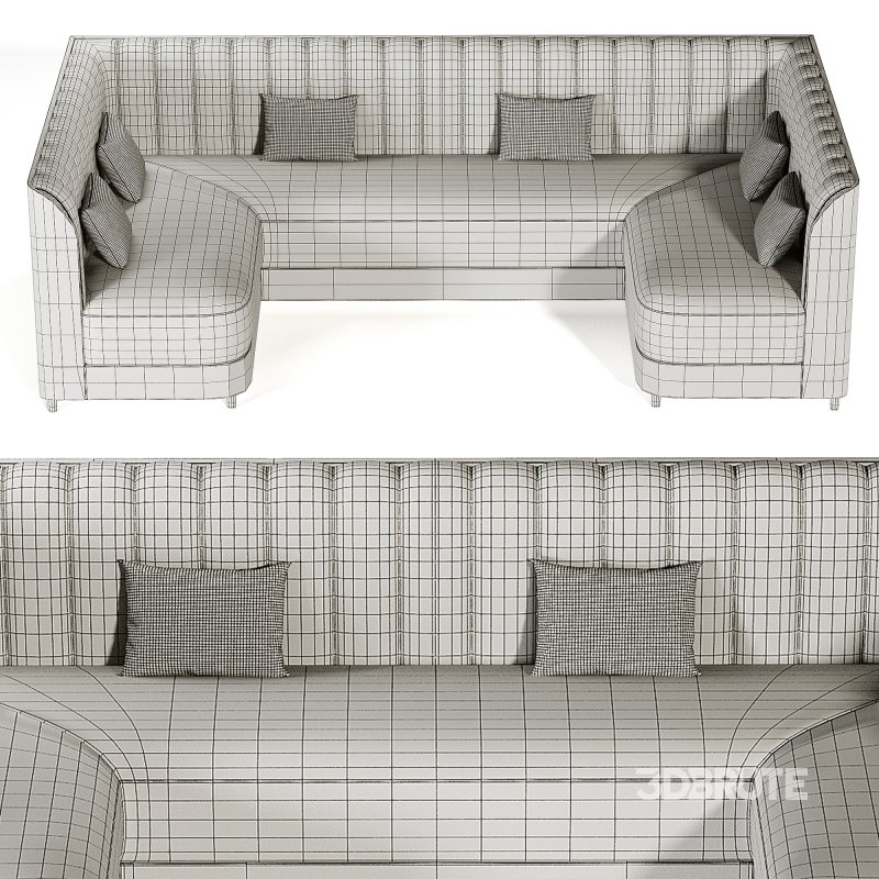 Brittany Restaurant Sofa Image 4