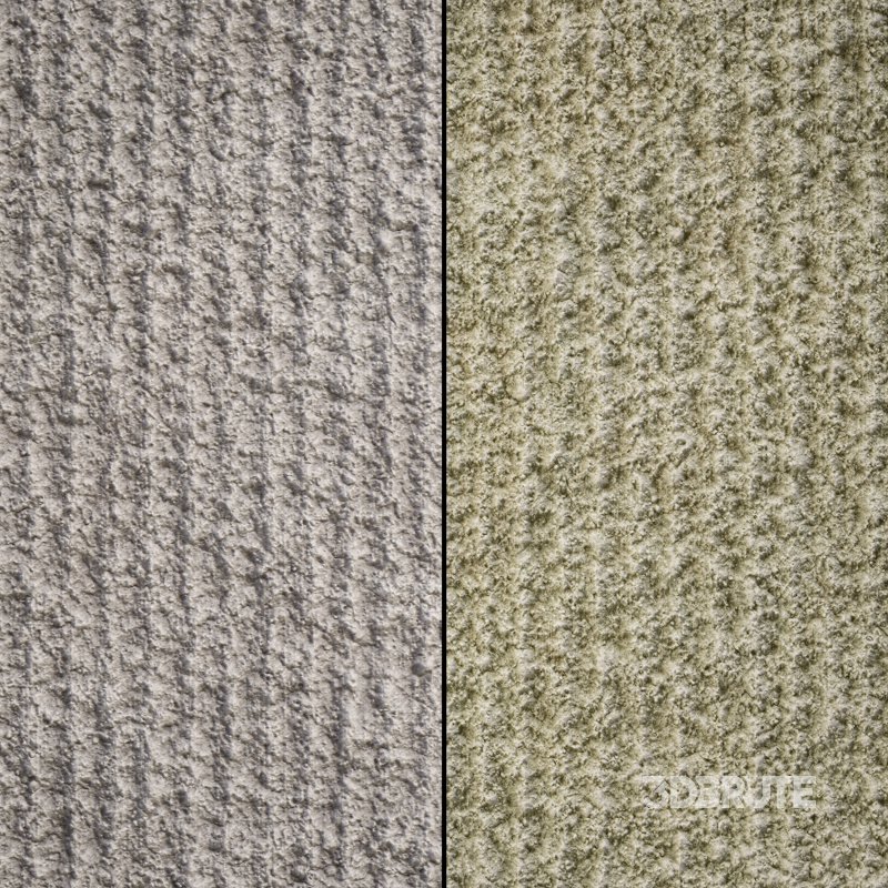 Ribbed Plaster 05 (Seamless) Image 2