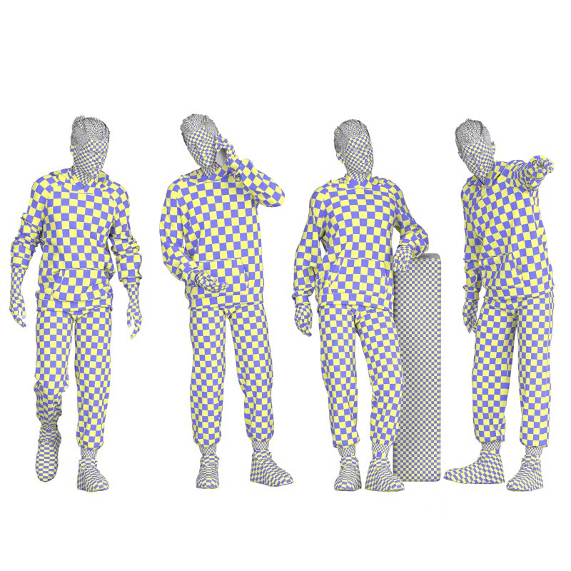 Casual Boy sport wear 04 Poses Image 2