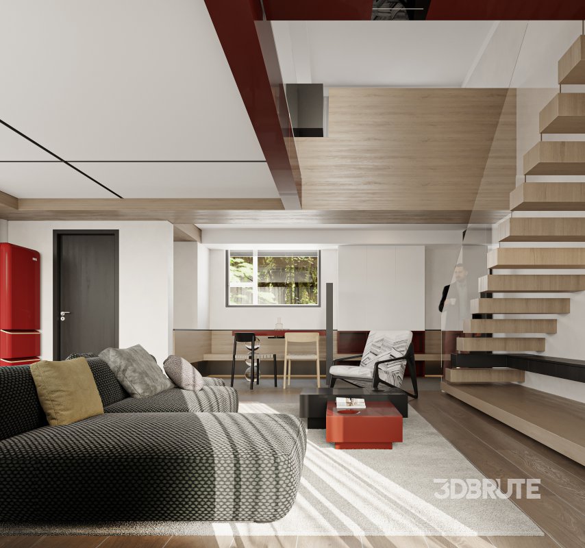 living room dining room bedroom Image 3