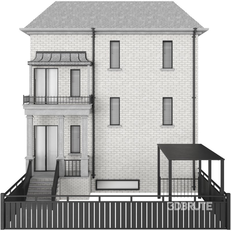 brick house with a pitched roof 03 Image 3