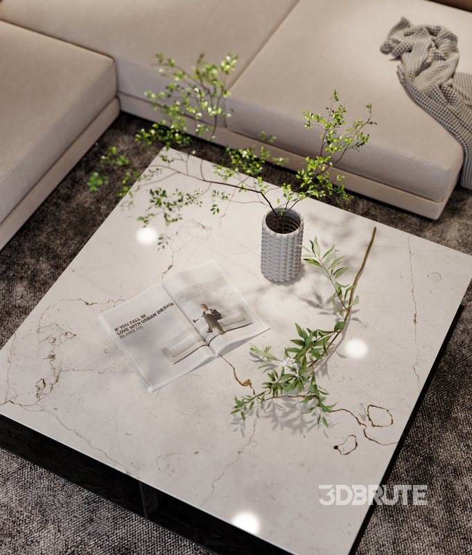 Modern living room and dining room interior scene Image 3