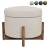 Round Storage Ottoman - Thumbnail 1