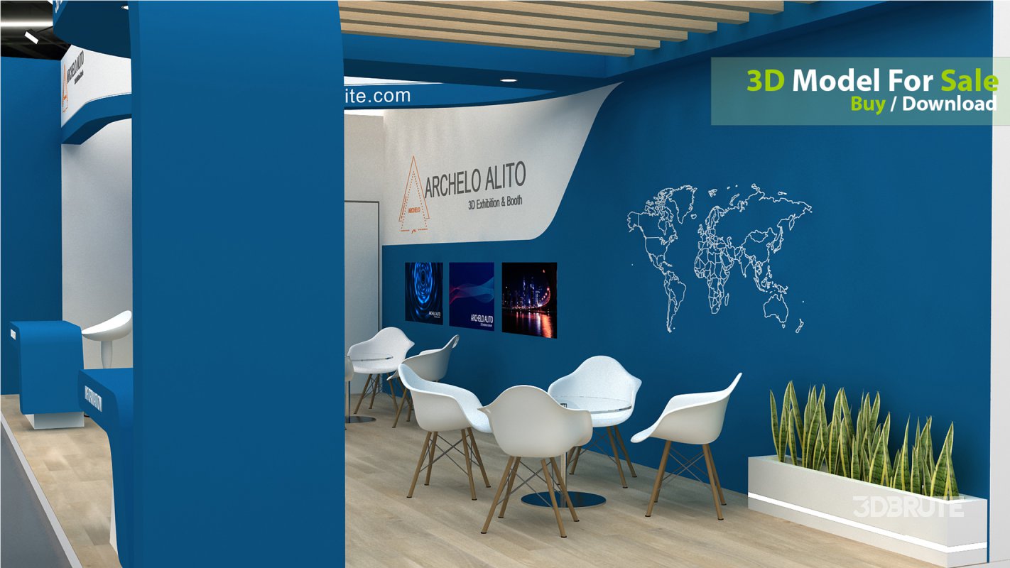 exhibition 3d model Image 5