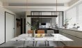 Modern living room and dining room interior scene - Thumbnail 1