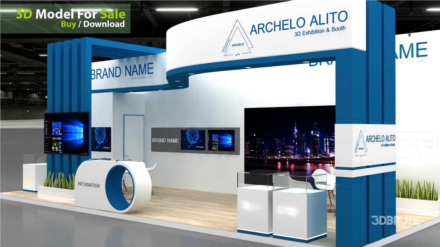 3D Exhibition Booth Model Image 5