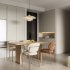 Modern living room and dining room interior scene - Thumbnail 7