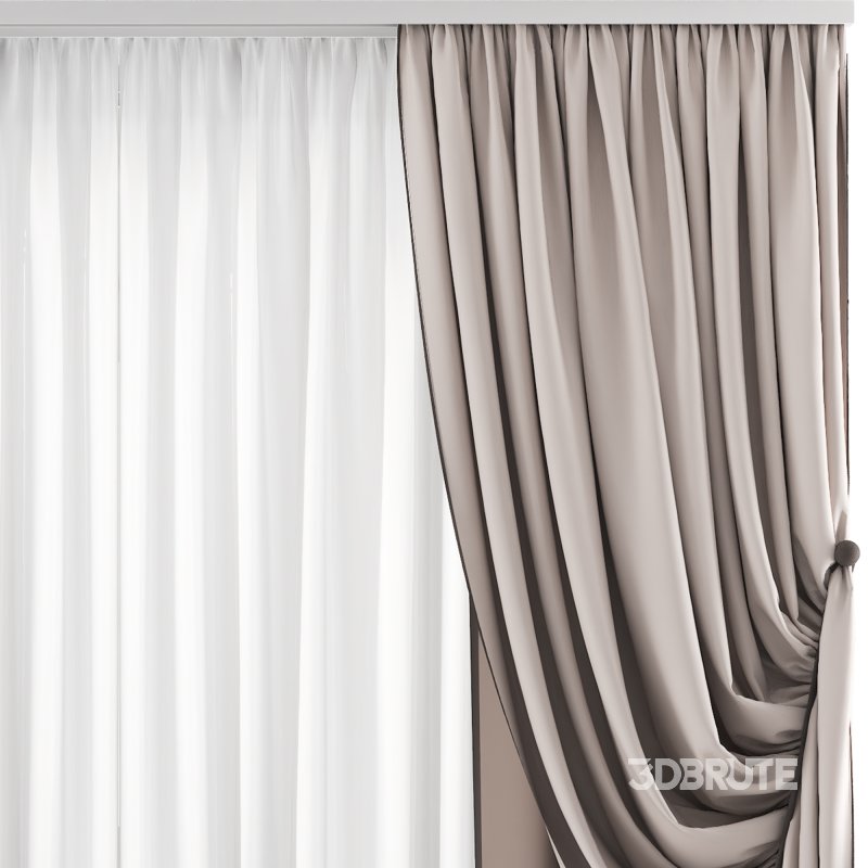 Silk and Cotton Curtain Set 79 Image 4
