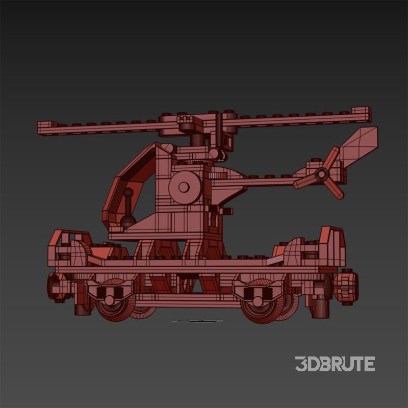 60098 Heavy haul train vagone Helicopter Image 6