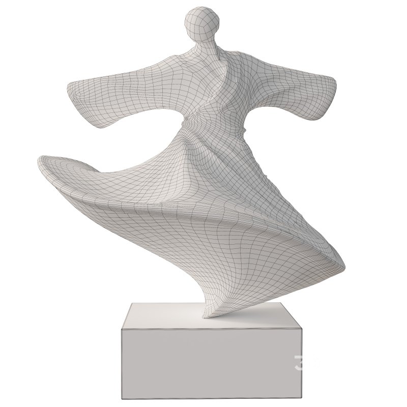 Whirling Dervish Sufi Dancer Statue Image 4