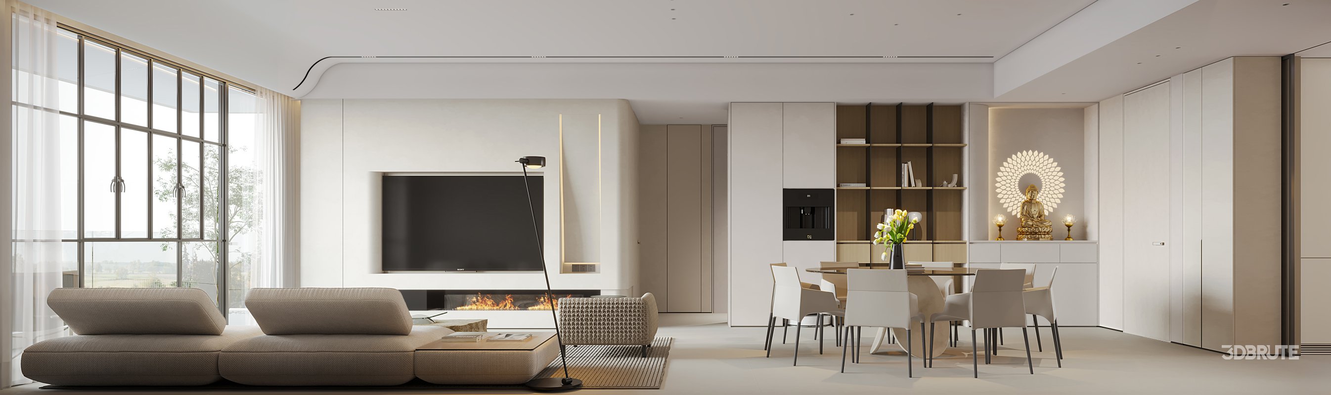 living room dining room Image 1