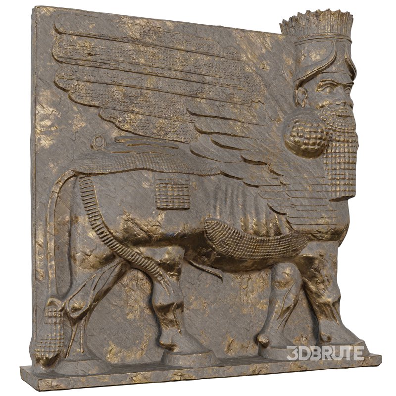 Persian Ancient Assyrian Lamassu Stone Image 4