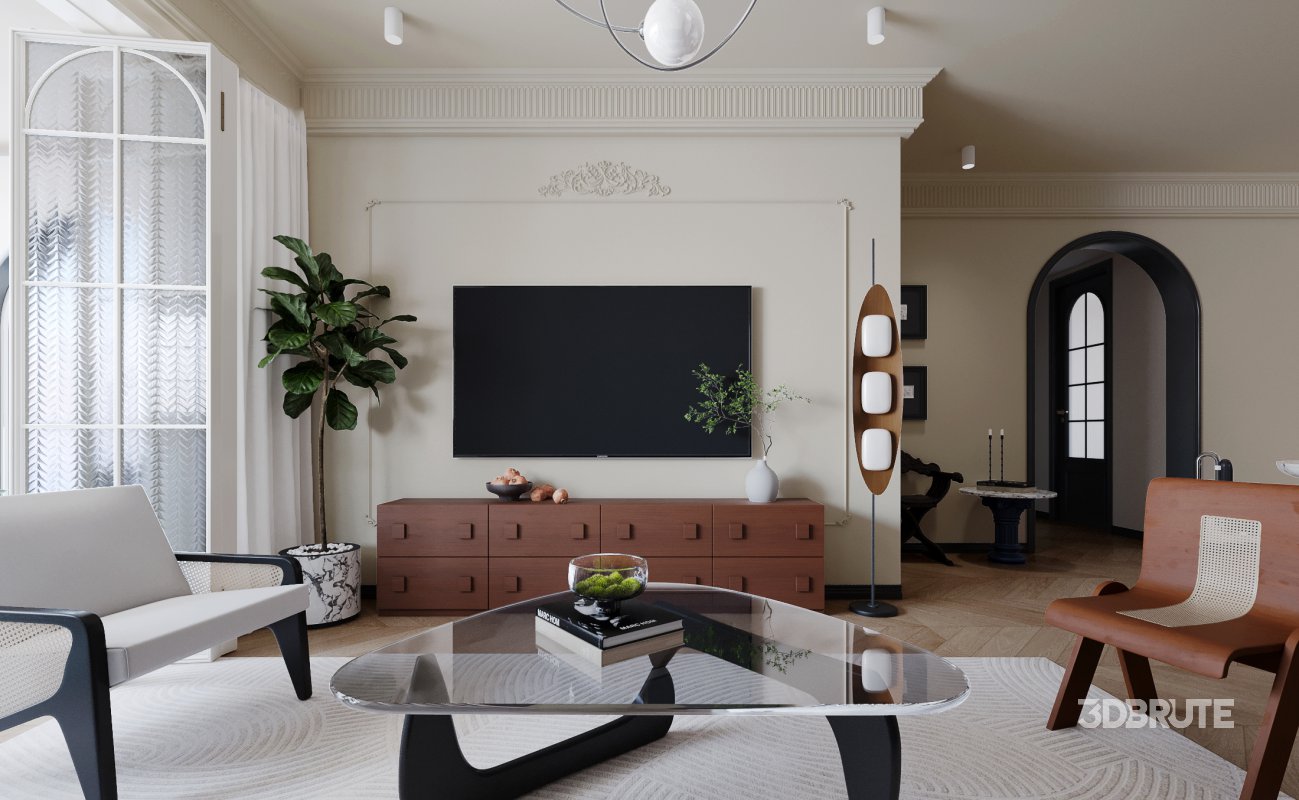 Eclectic living and dining room Image 5