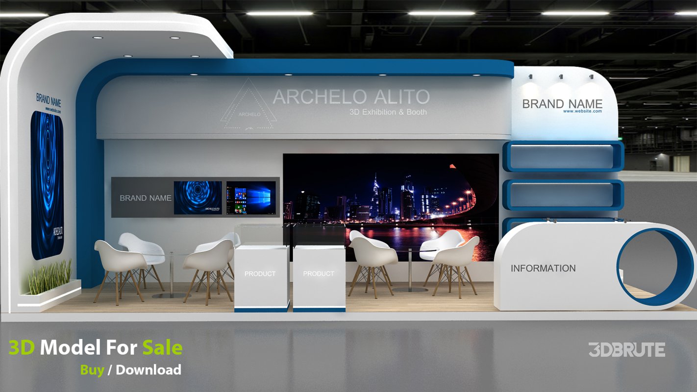 exhibition 3d model Image 5
