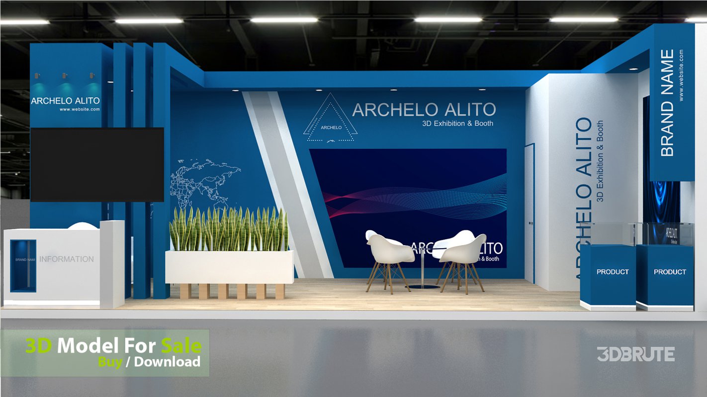 exhibition 3d model Image 4