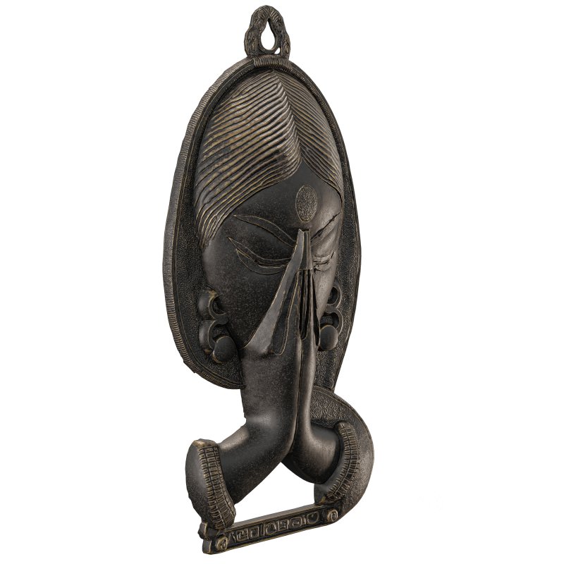 Indian Prayer Pose Welcome Wall Hanging Image 5