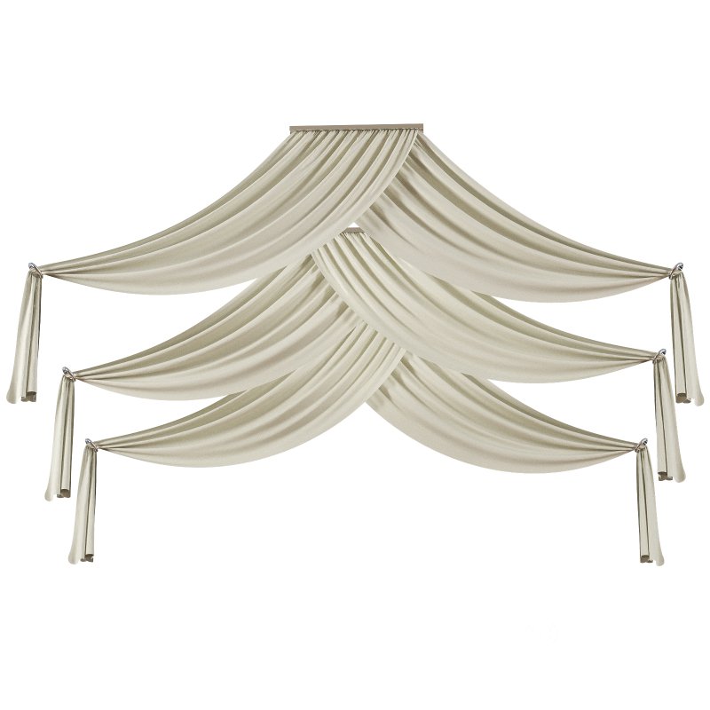 Ceiling Drape Curtain Panels vol 03 Image 3