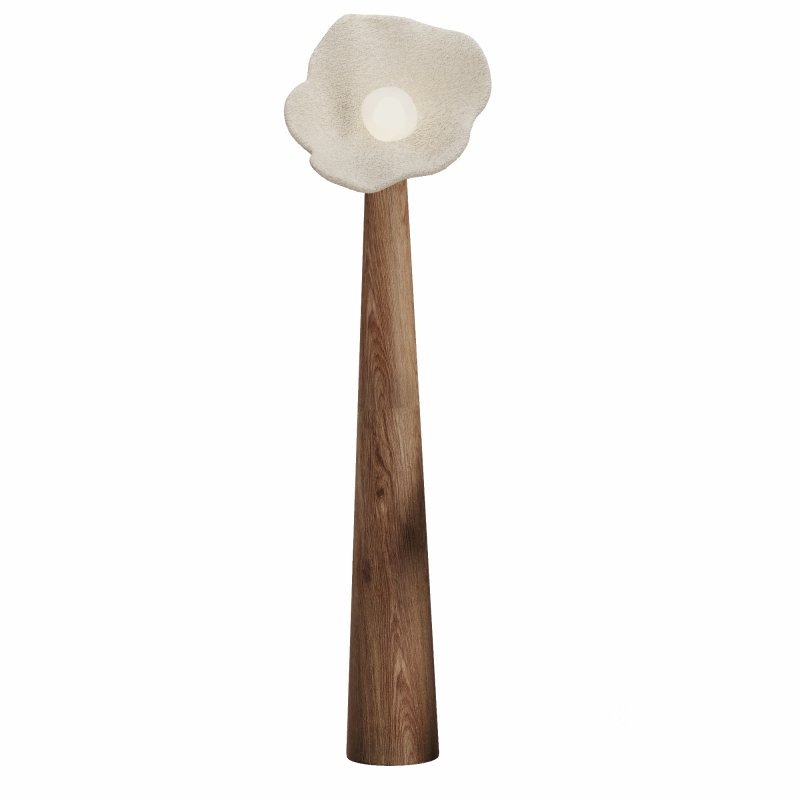 Plaster Petal Floor Lamp Image 7