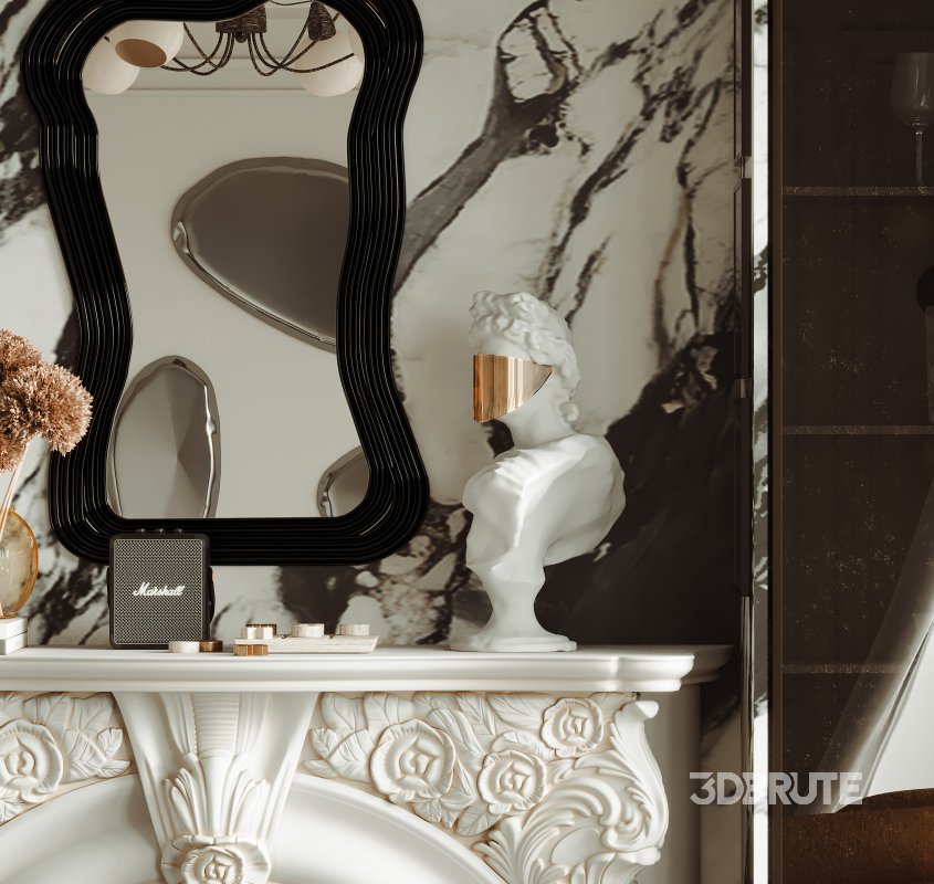 Luxurious living room and dining room Image 5