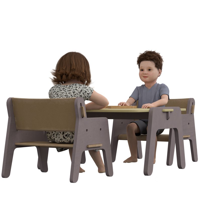 kids playing on the tabel Image 5