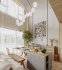 Modern living room and dining room interior scene - Thumbnail 3