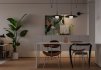 Modern living room and dining room interior scene - Thumbnail 2