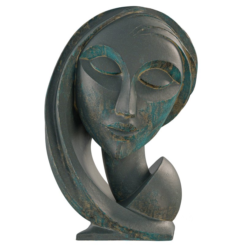 Antique Serene Meditation Figure Sculpture Image 3