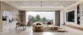 Modern living room and dining room interior scene - Thumbnail 1