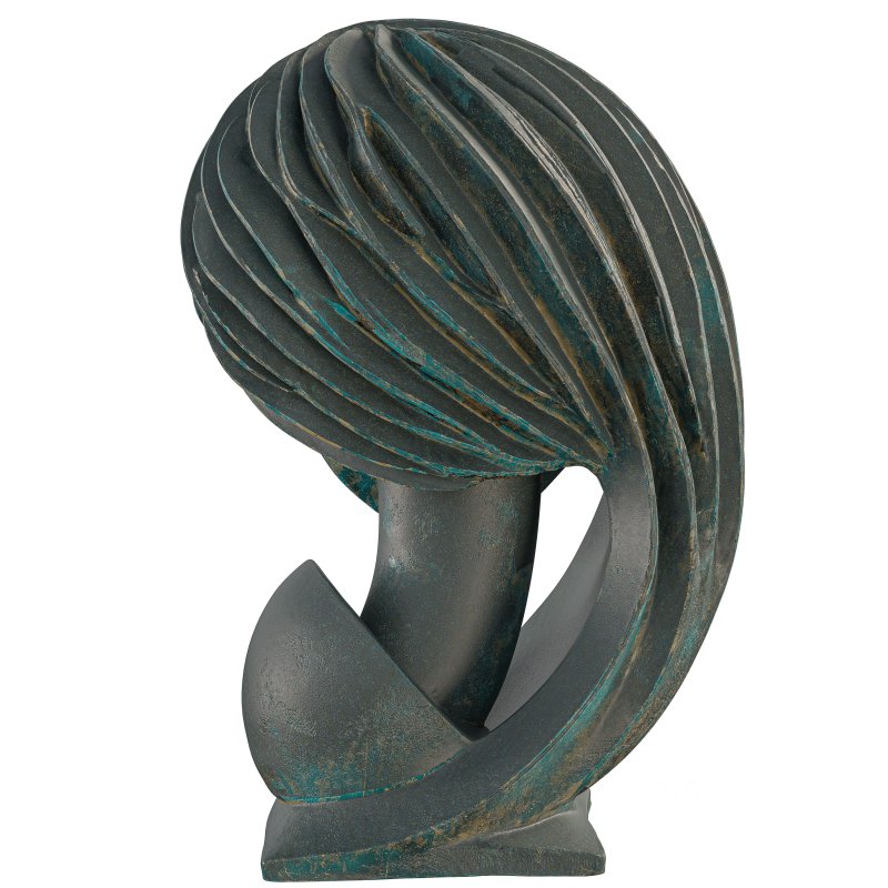 Antique Serene Meditation Figure Sculpture Image 4