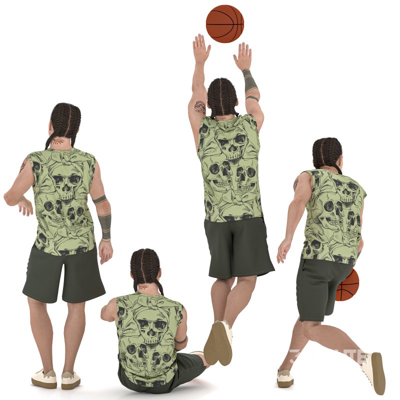 Street Boy With Sport Wear 04 Poses Image 2