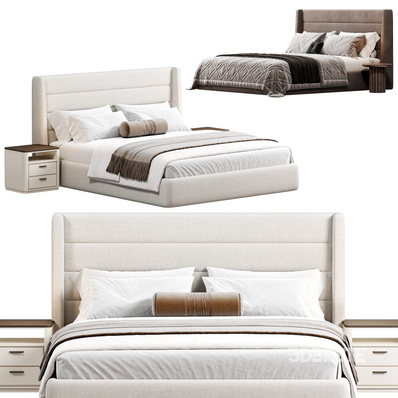 Emmit Bed, King, Quarry by Highfashionhome Image 1