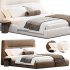 Bed with upholstered headboard Oliva by Livemaster - Thumbnail 6