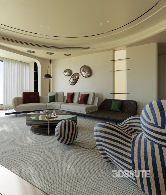 Modern living and dining room Image 3